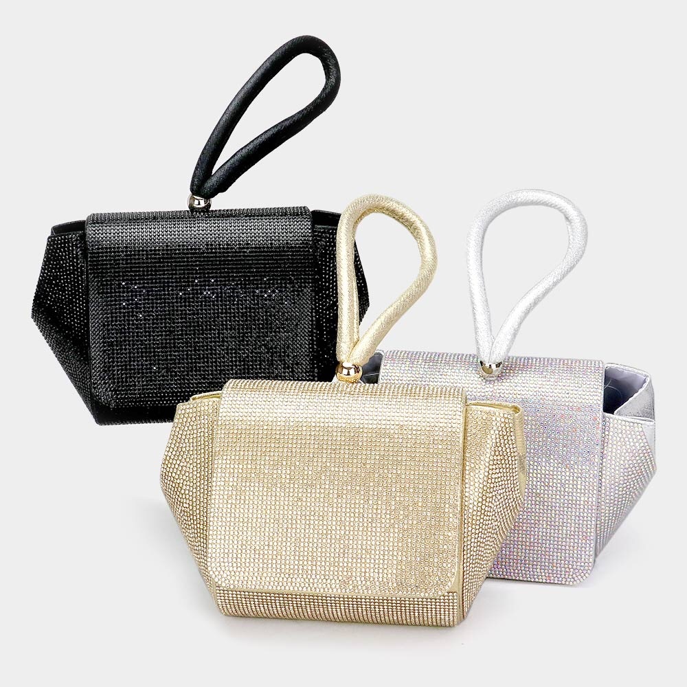 New Gorgeous Bling Studded Evening Clutch Bag